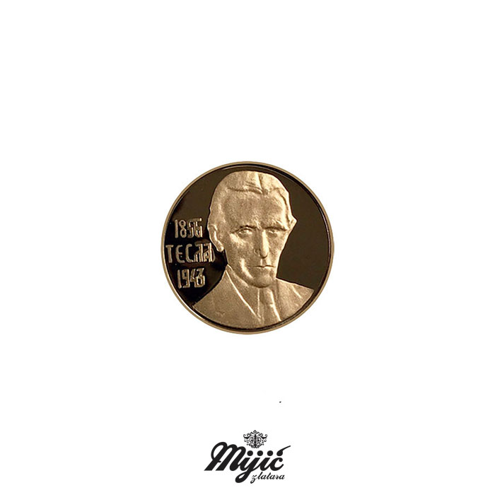 Kovani zlatnik Nikola Tesla