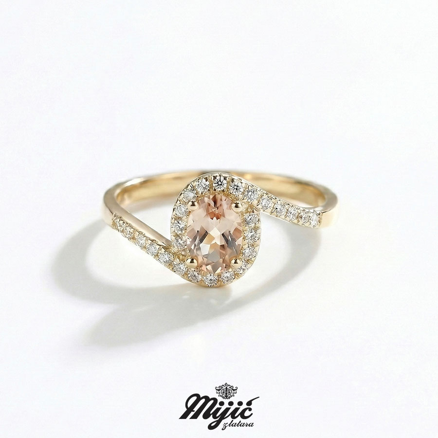 Prsten sa morganitom Fiona