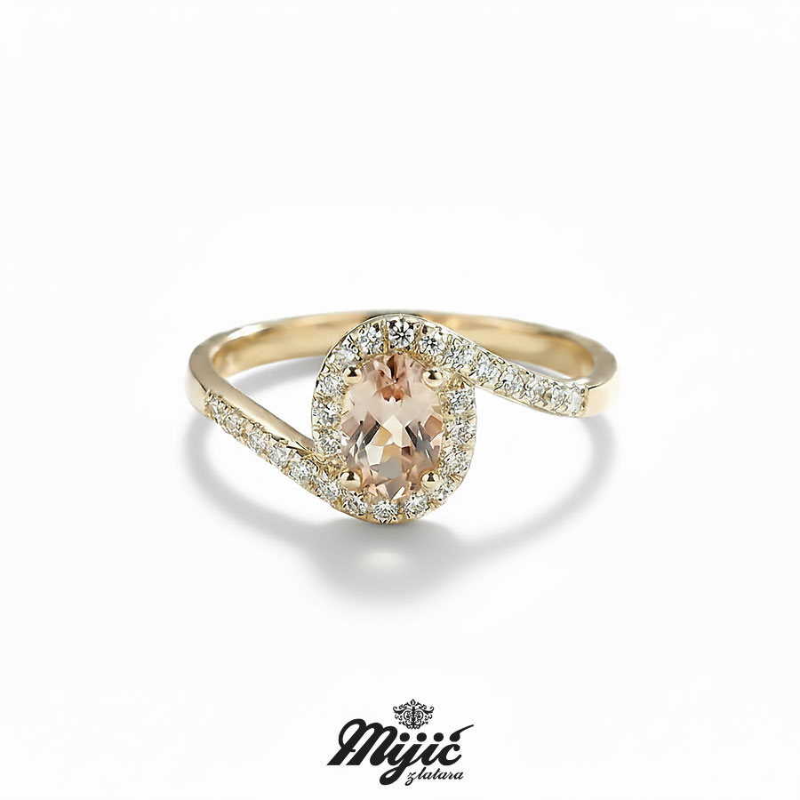 Prsten sa morganitom Fiona