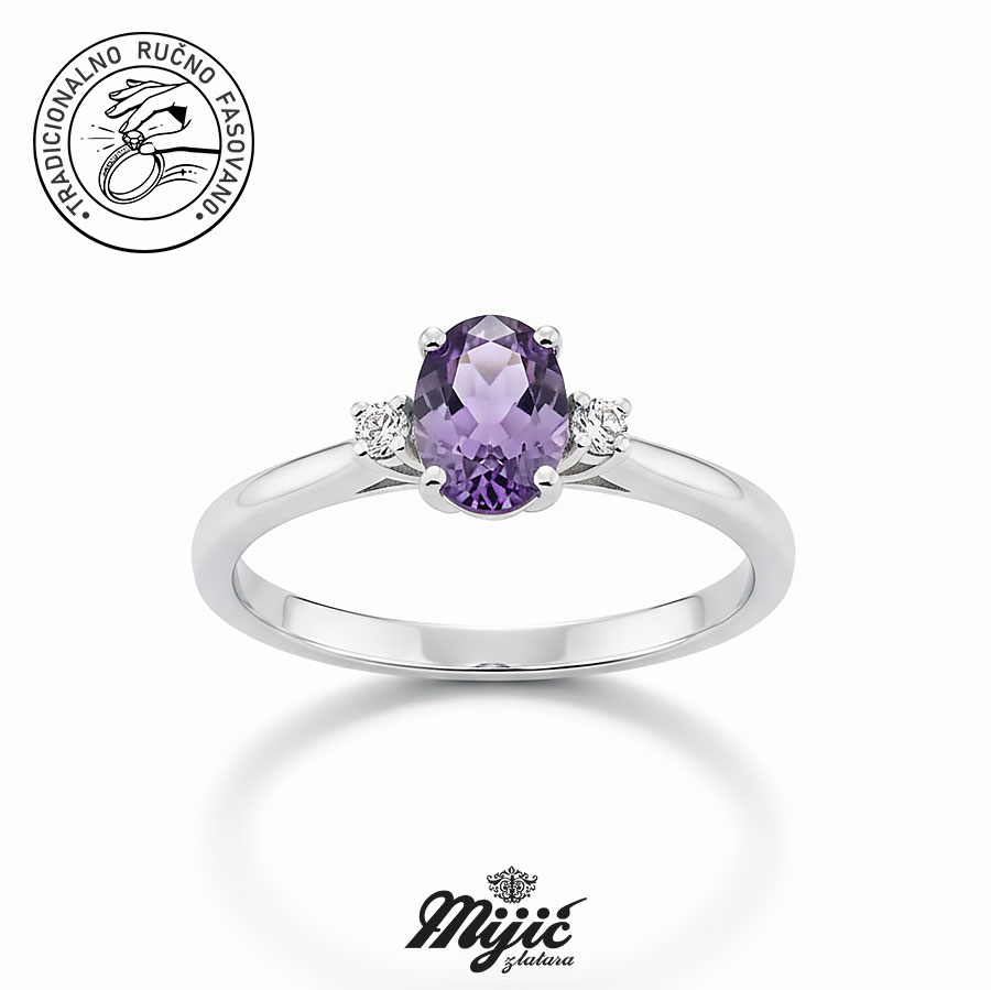 Prsten sa ametistom Lavender